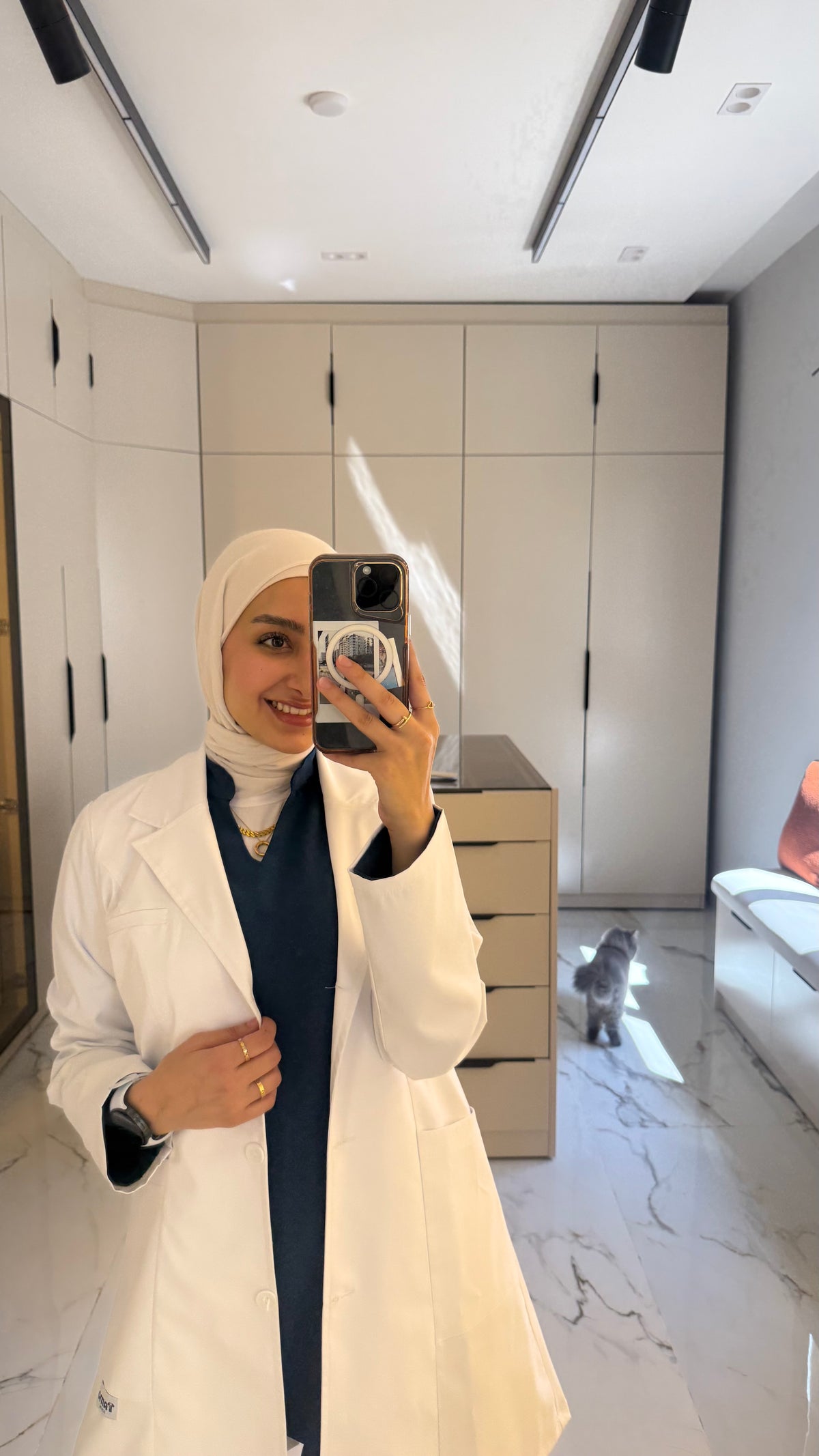 NEW White Tamo Elegant Lab Coat- Length 80cm