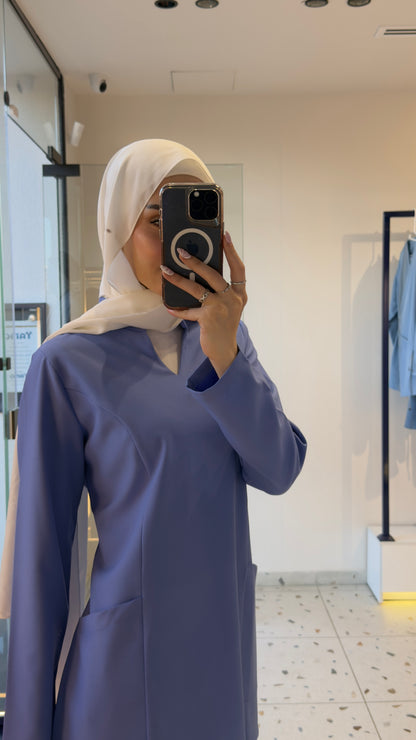 Health Blue Modern Classic Scrub Design 75cm - Care Strech Fabric