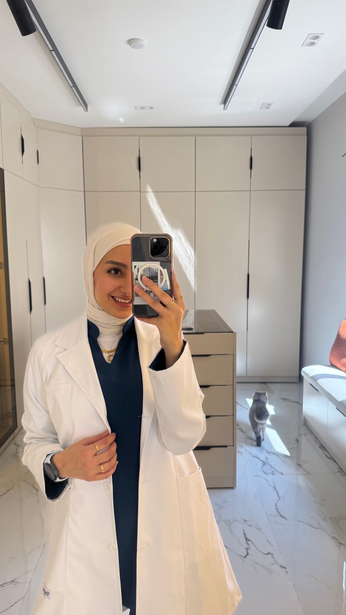 NEW White Tamo Elegant Lab Coat- Length 80cm