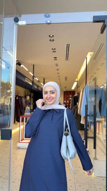 Navy Modest fit Polo Scrub Design 105cm – Sleek & Chic