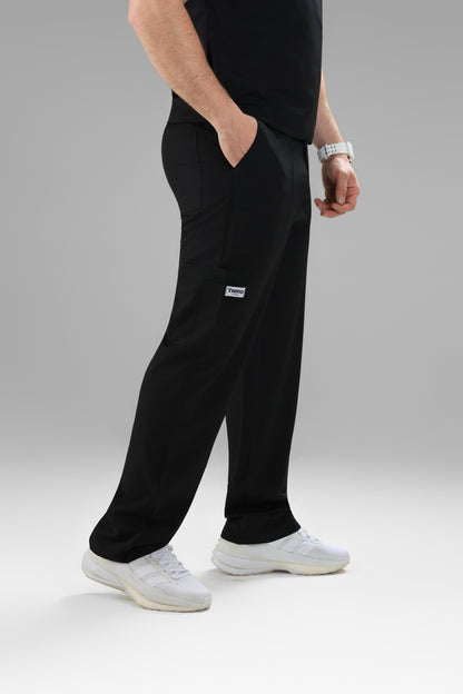 Black Polo scrub design - waterproof fabric