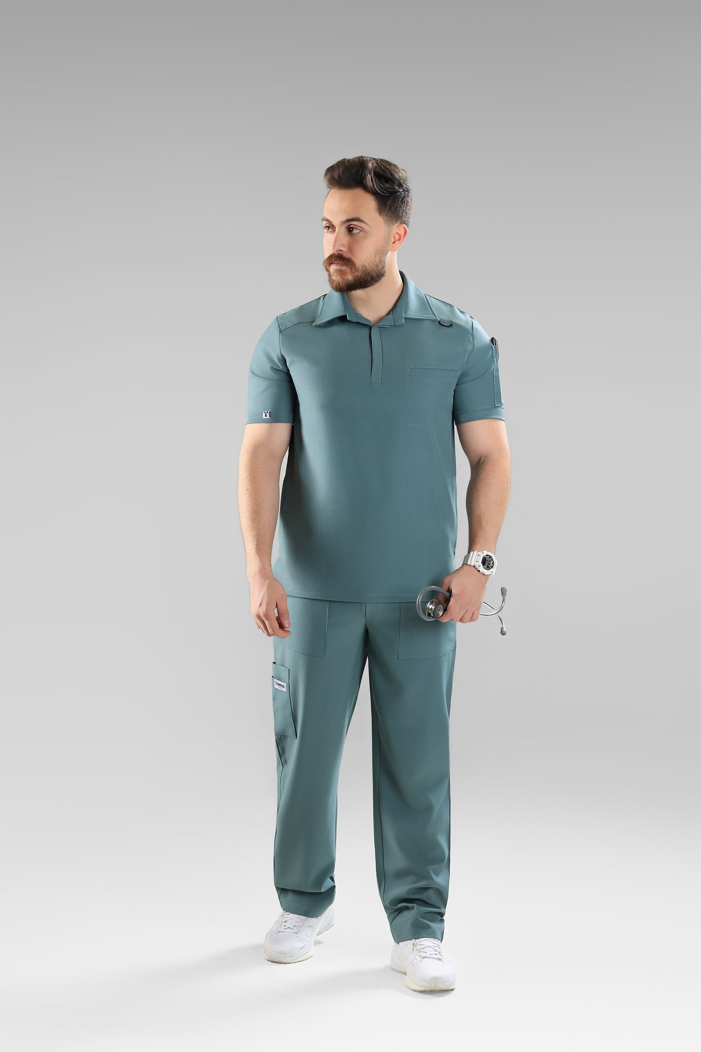 Mint Polo scrub design - care stretch fabric