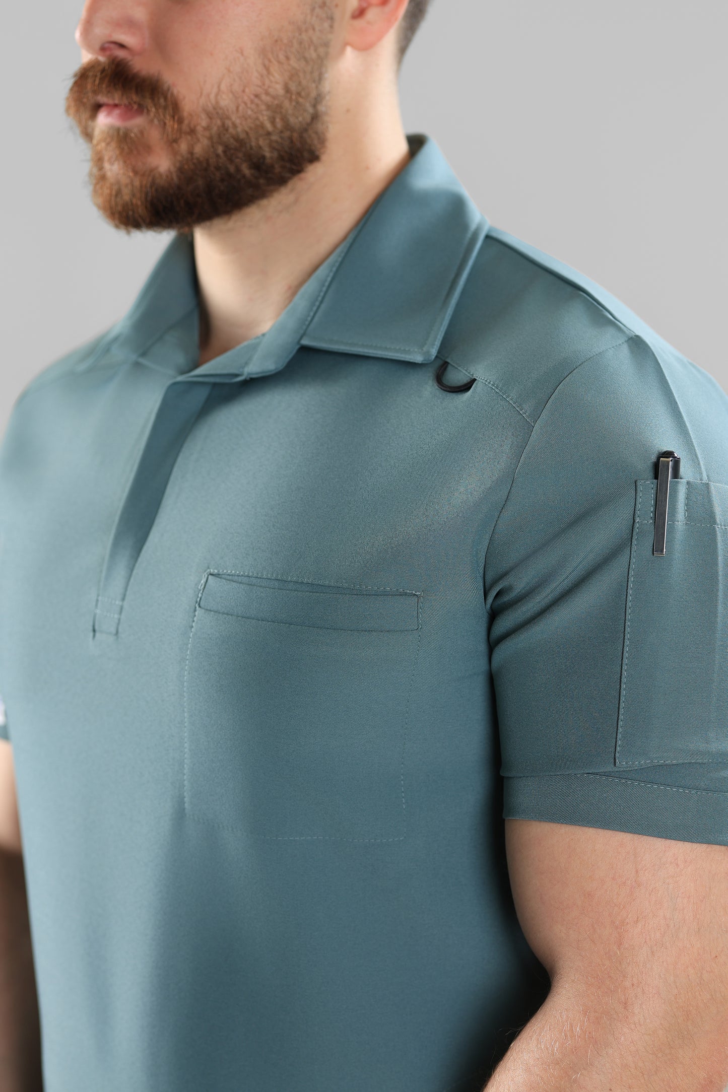 Mint Polo scrub design - care stretch fabric