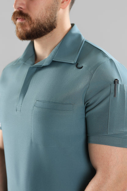 Mint Polo scrub design - care stretch fabric