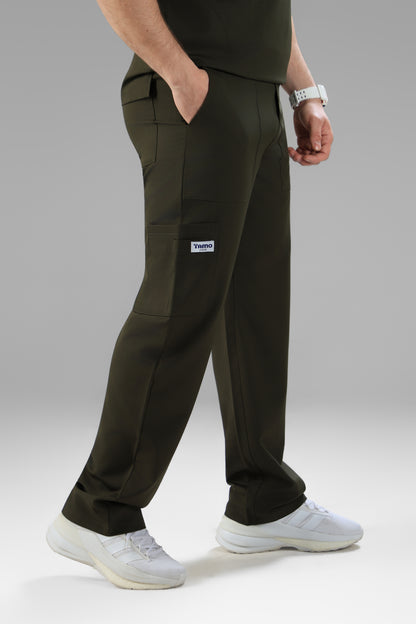 Olive Green Polo scrub design - waterproof fabric
