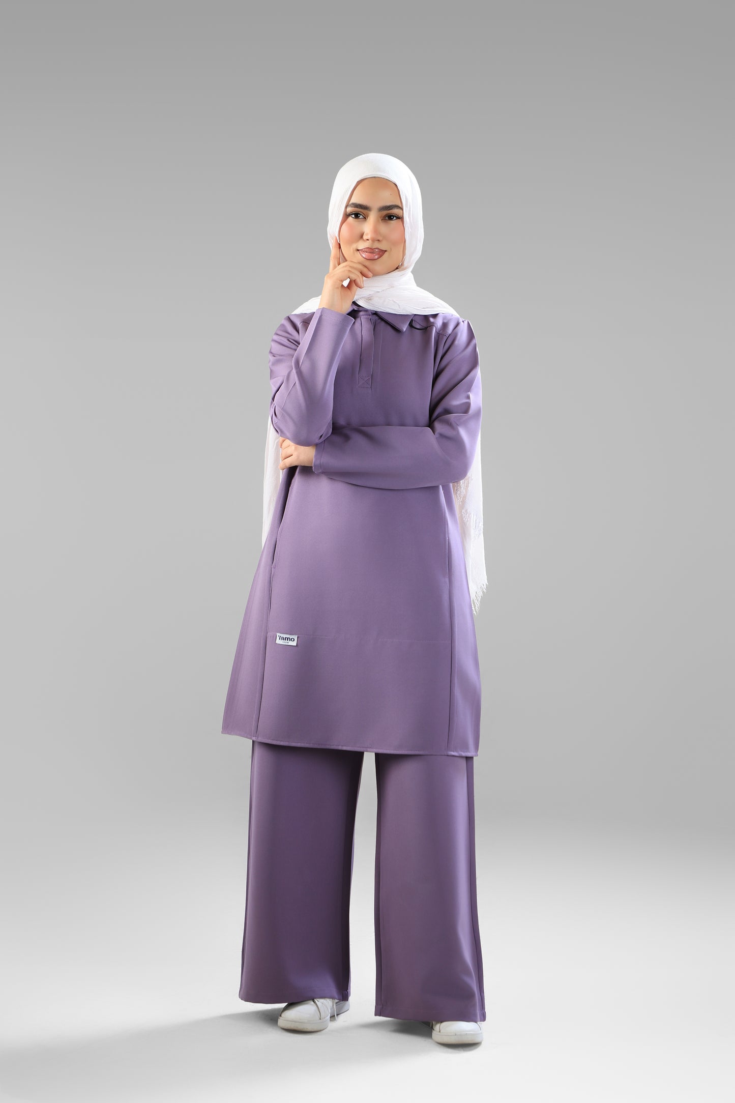 Lilac Polo Scrub Design 90cm – Sleek & Chic