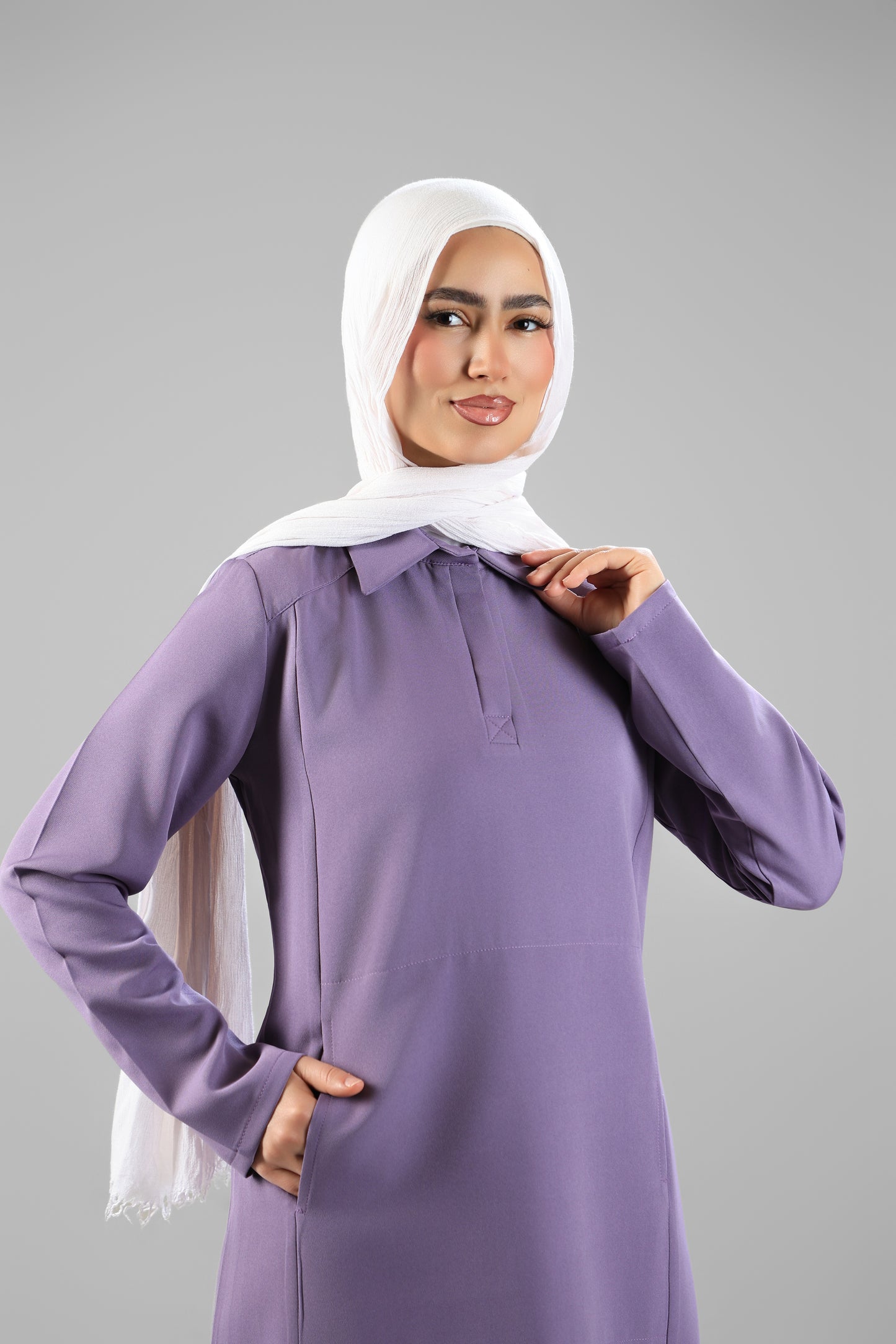 Lilac Polo Scrub Design 90cm – Sleek & Chic