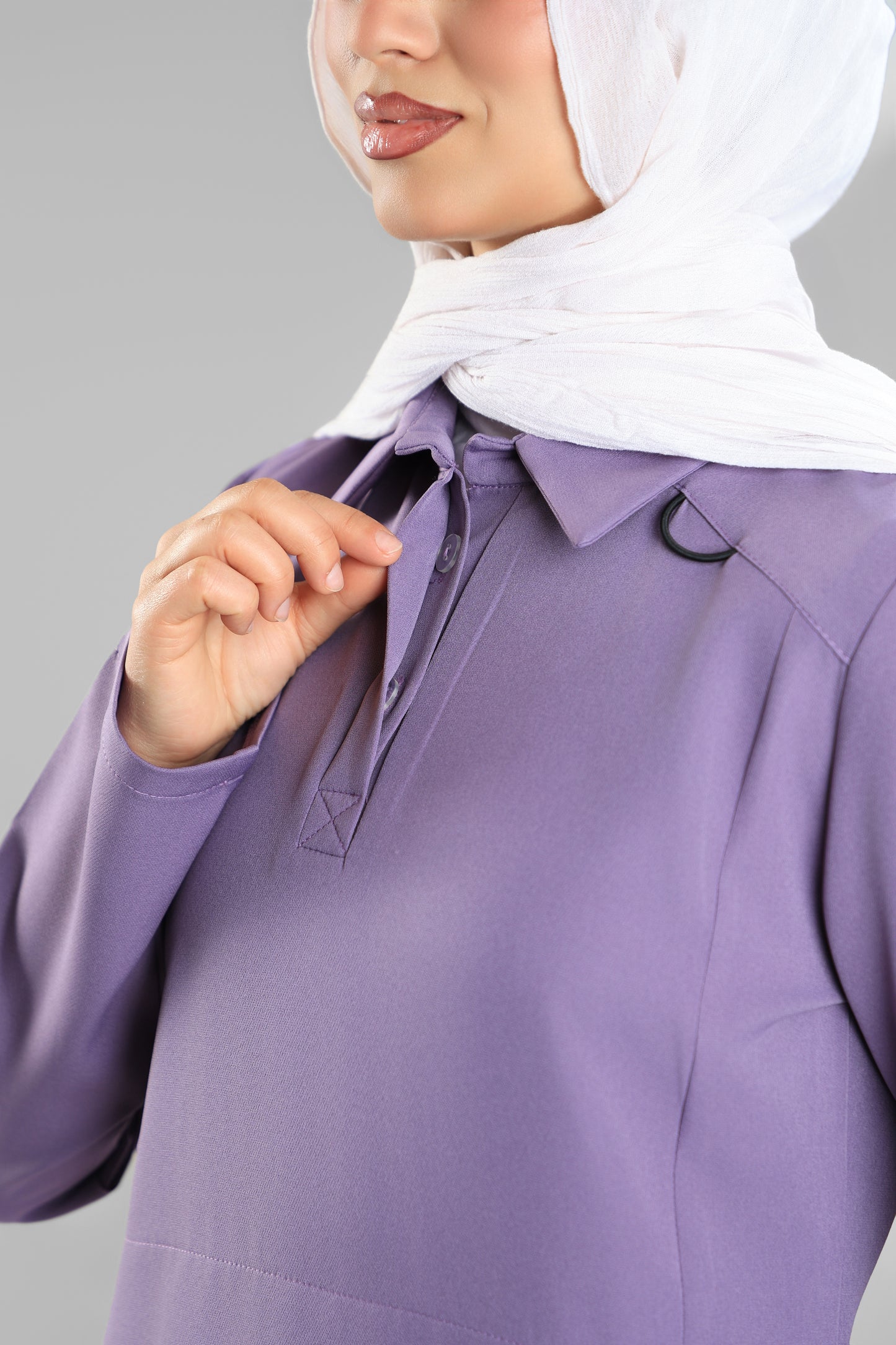 Lilac Polo Scrub Design 90cm – Sleek & Chic