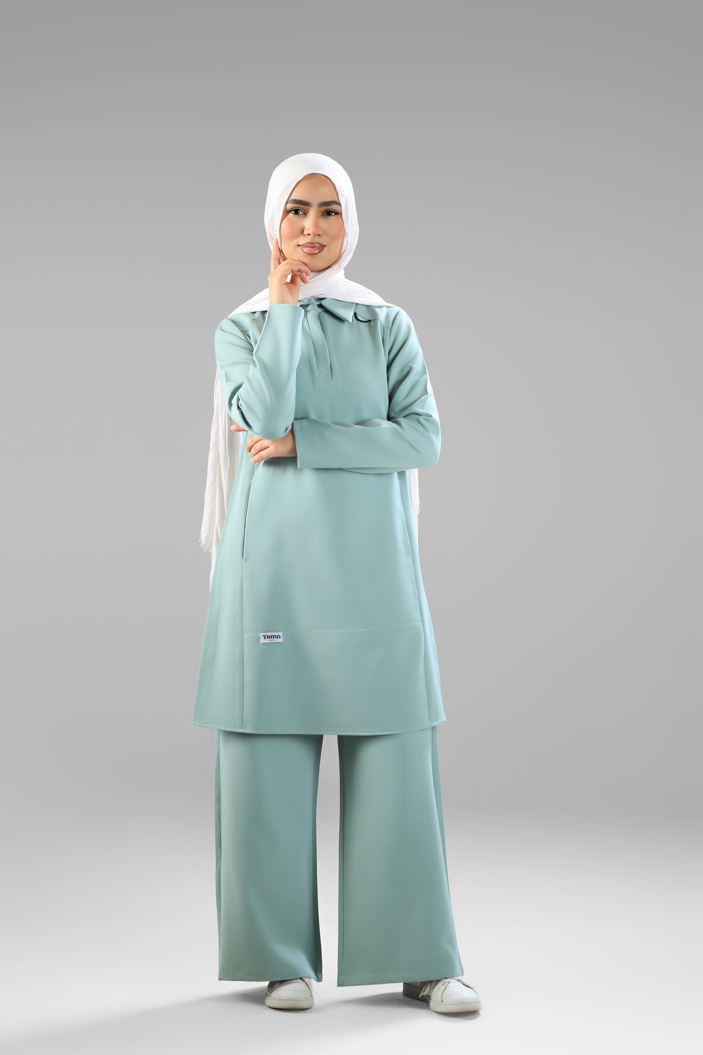 Pistachio Polo Scrub Design 90cm – Sleek & Chic
