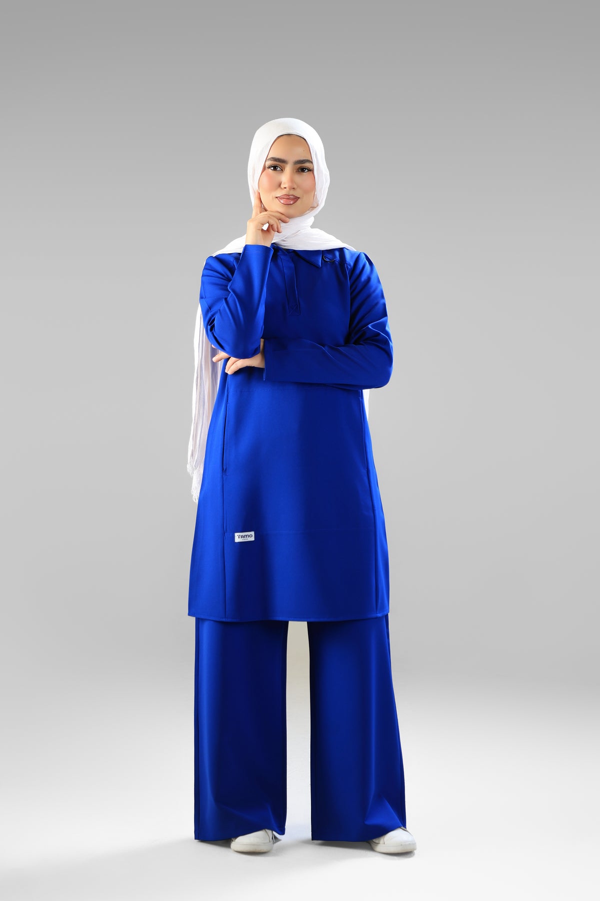 Royal blue Polo Scrub Design 90cm – Sleek & Chic