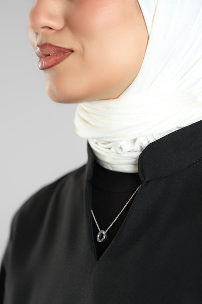 black Modern Classic Scrub Design 90cm - Care Strech Fabric