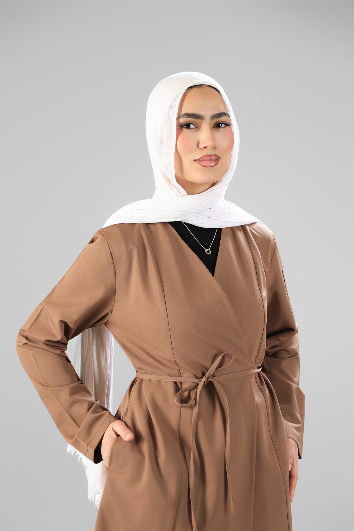 Mocha Elegant tie scrub design 90cm -Waterproof fabric