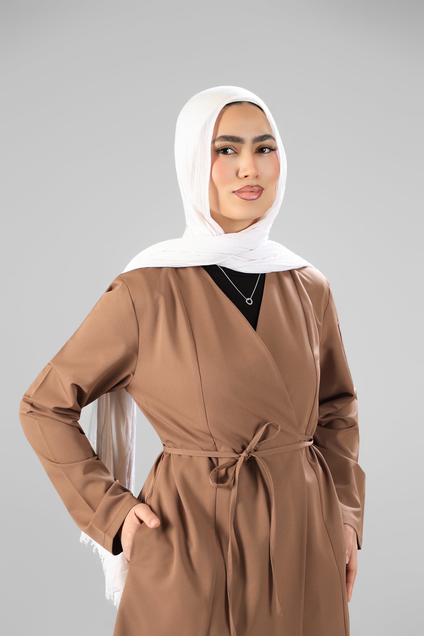Mocha Elegant tie scrub design 90cm -Waterproof fabric