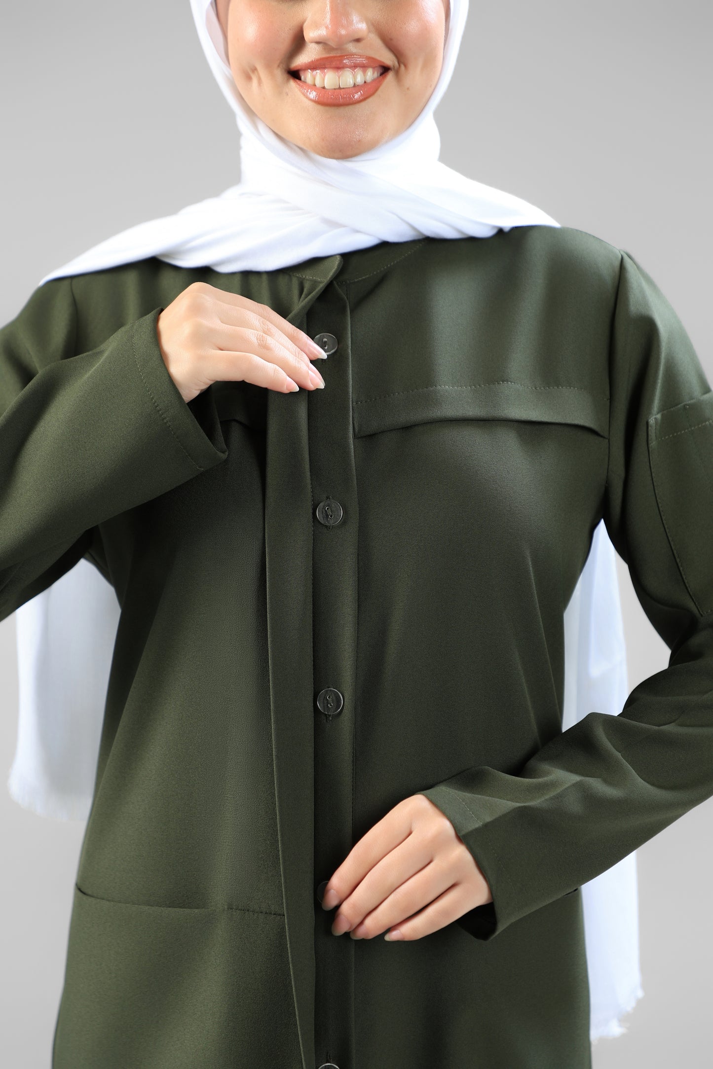 Olive Green Tamo Original Design – Modest Fit