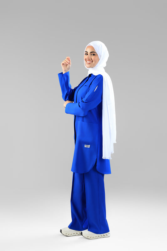 royal blue Tamo original Design 90cm- signature style - care stretch fabric