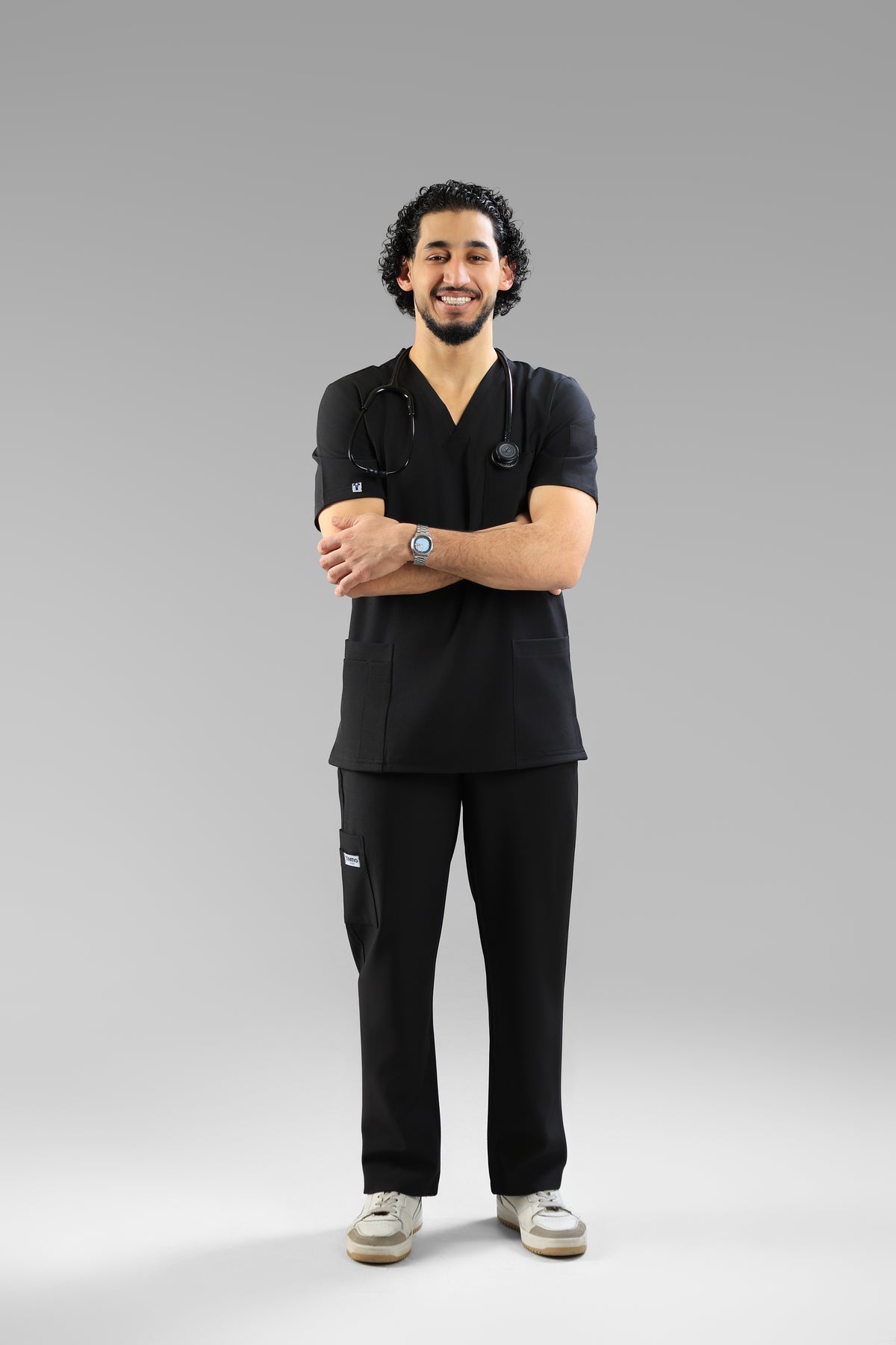 Black Classic scrub design - care strech fabric
