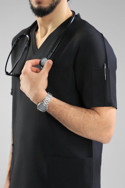 Black Classic scrub design - care strech fabric