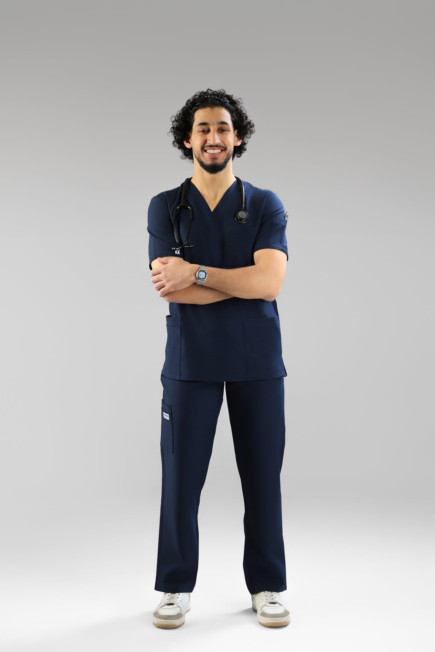 Navy blue Classic scrub design - care strech fabric