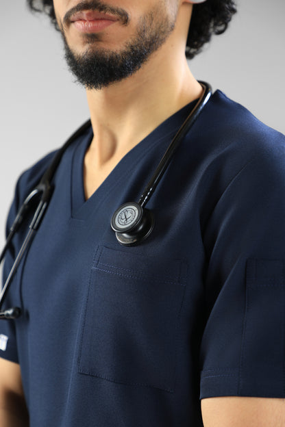 Navy blue Classic scrub design - care strech fabric