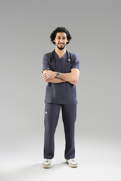 Gray Classic scrub design - care strech fabric