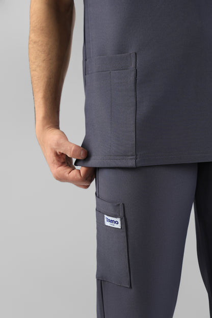 Gray Classic scrub design - care strech fabric