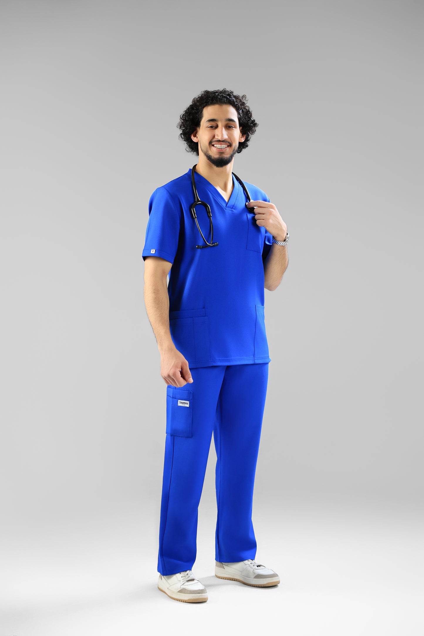 Royal blue Classic scrub design - care strech fabric