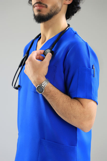 Royal blue Classic scrub design - care strech fabric