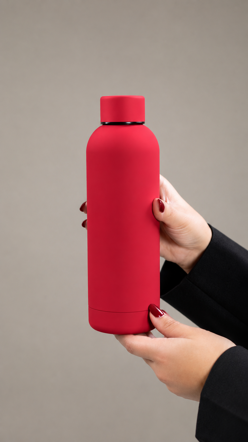 Red insulated water bottle - 500ml