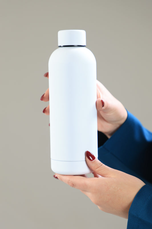 White Insulated Water Bottle – 500ml