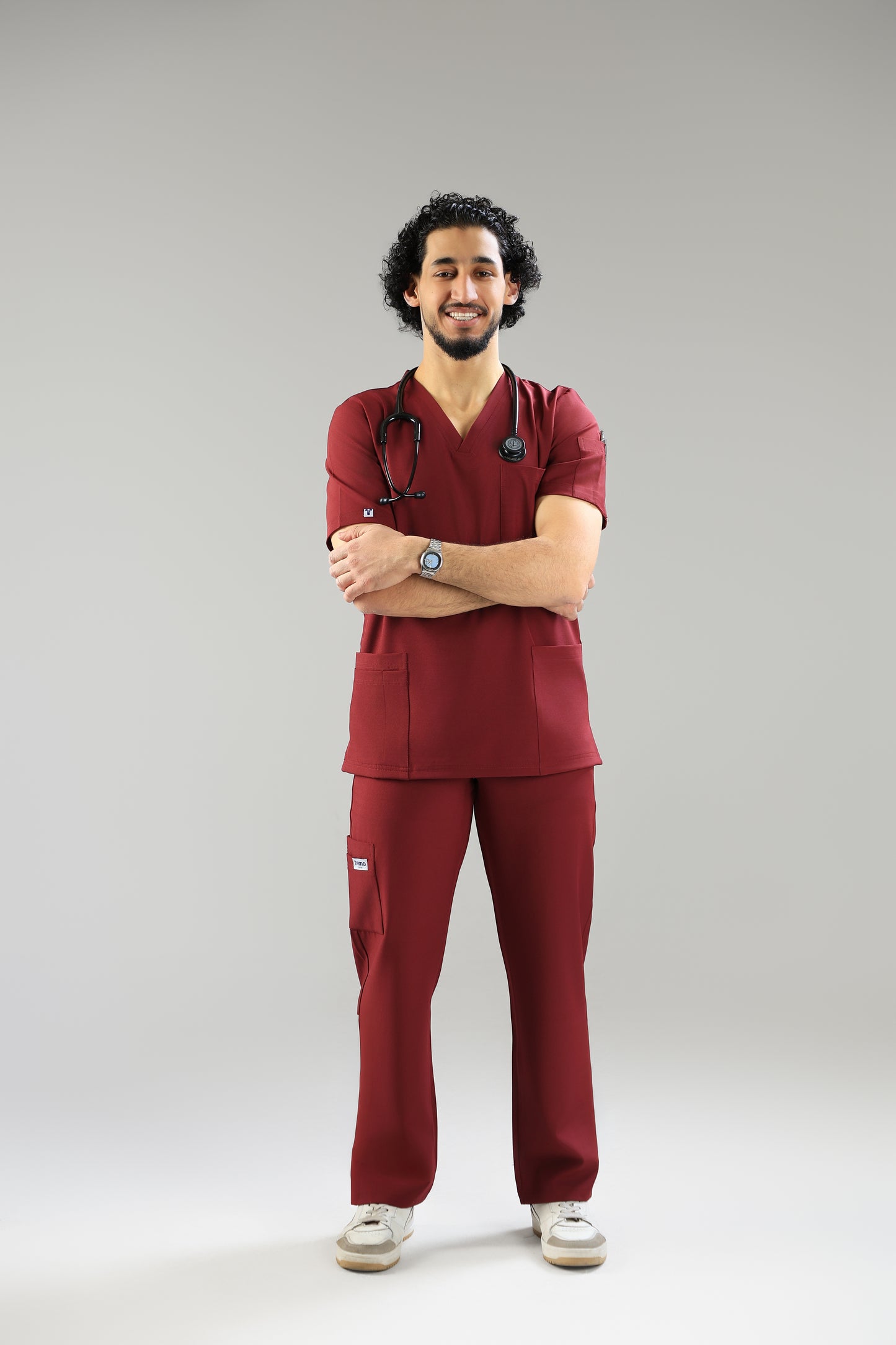 Maroon Classic scrub design - care strech fabric
