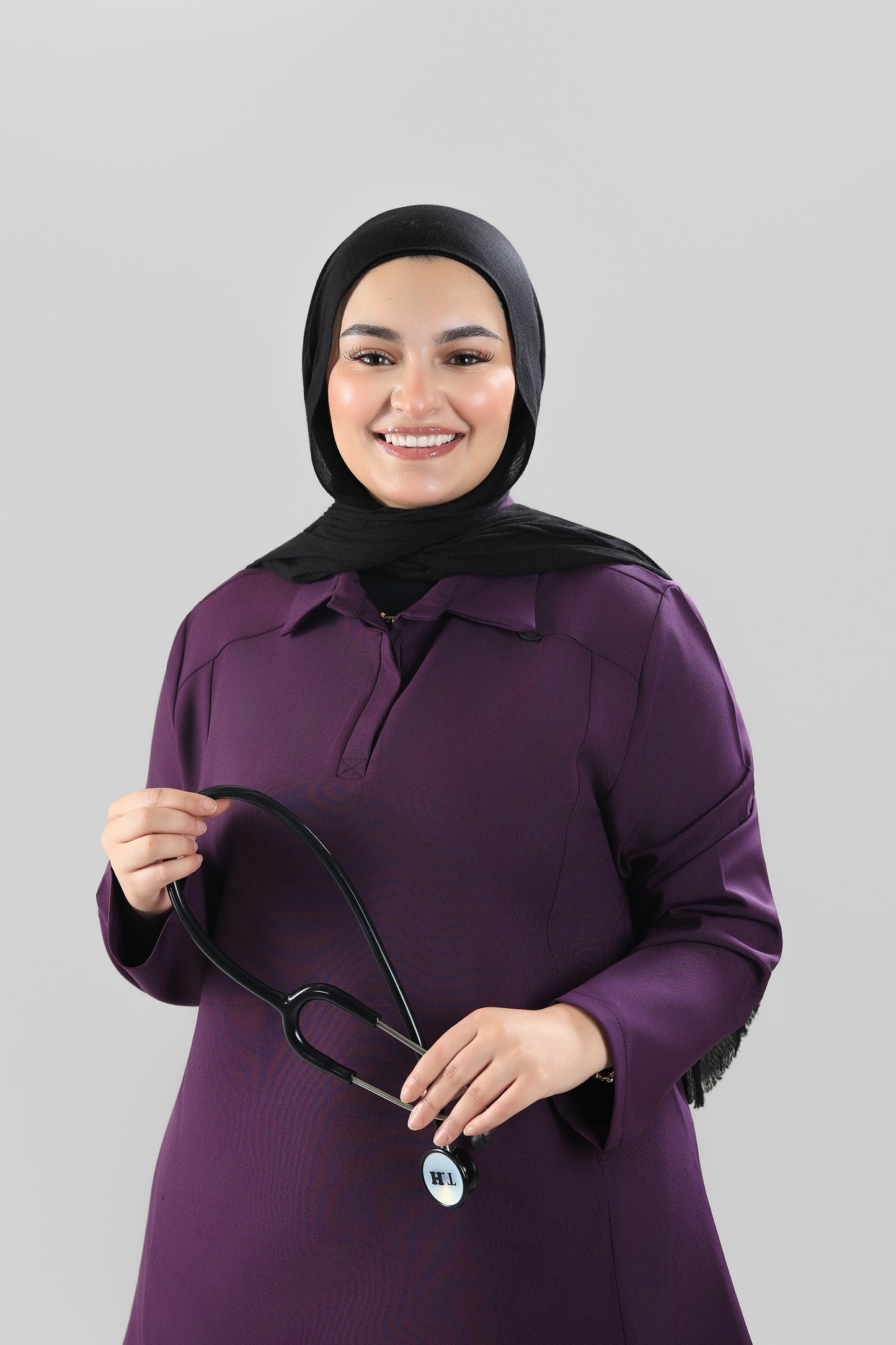 Eggplant Polo Scrub Design 90cm – Sleek & Chic