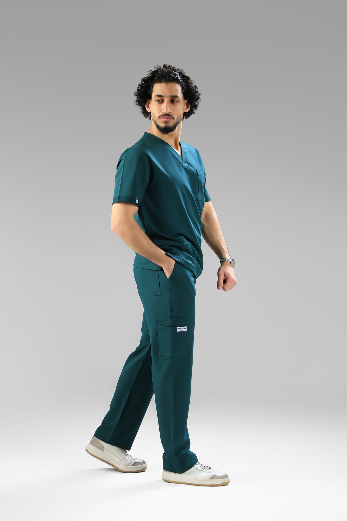 Green Classic scrub design -  waterproof fabric