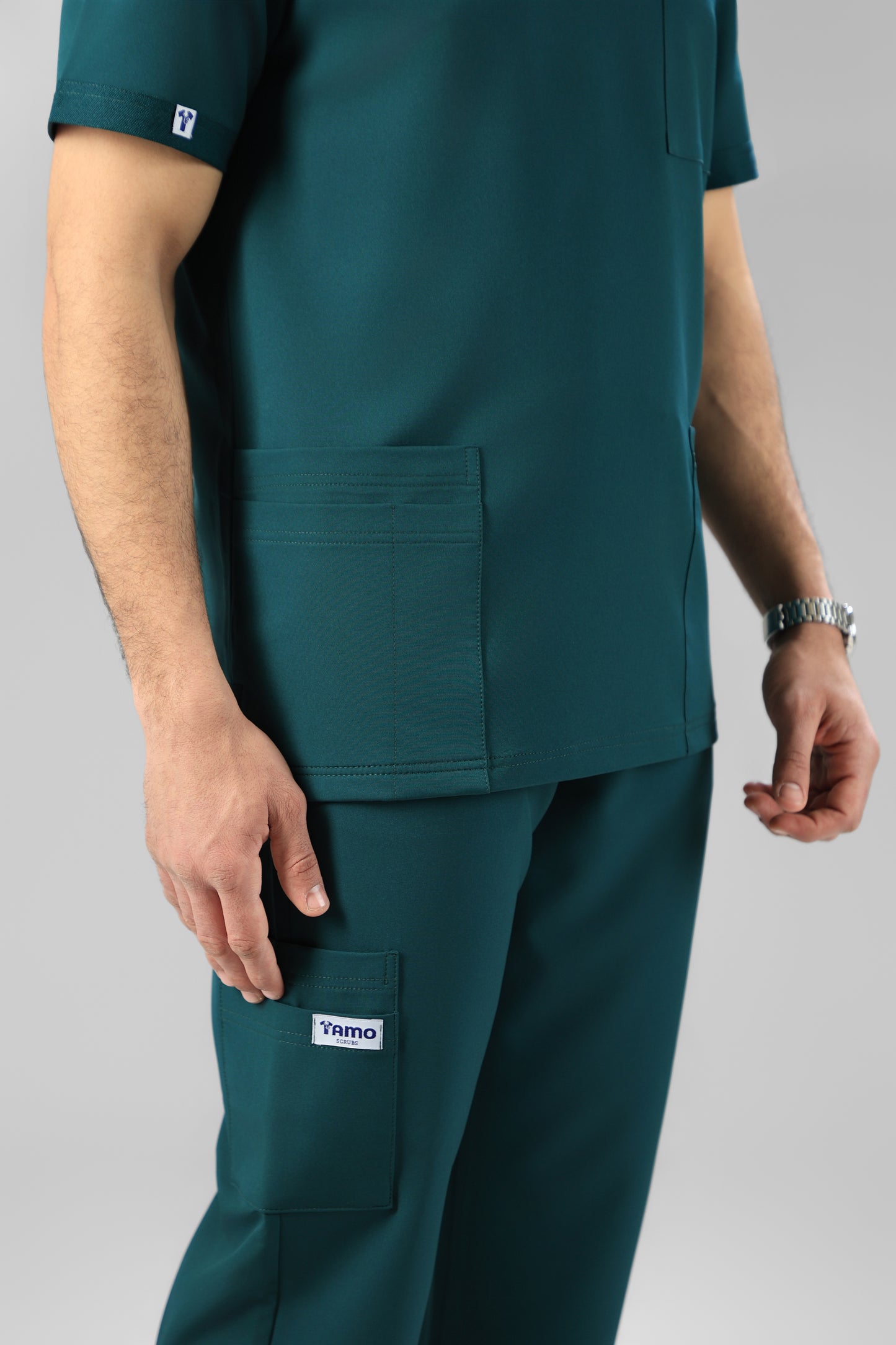 Green Classic scrub design -  waterproof fabric