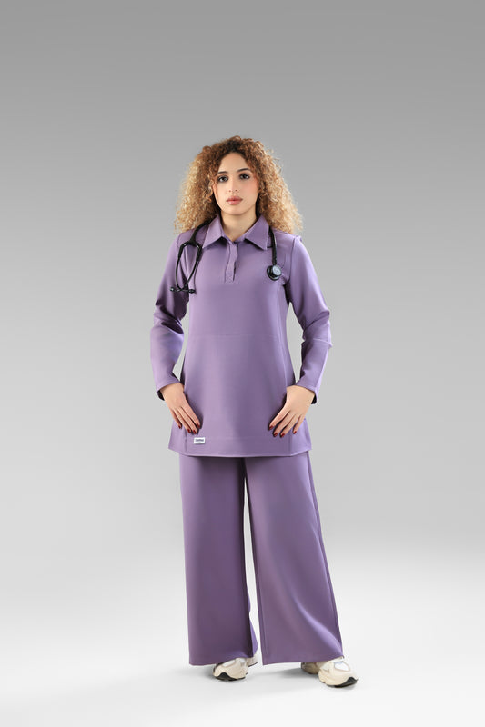 Lilac Polo Scrub Design 75cm – Sleek & Chic