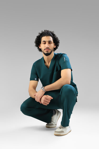 Green Classic scrub design -  waterproof fabric