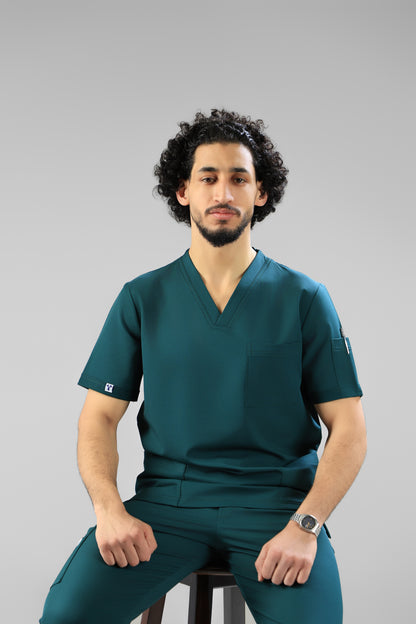 Green Classic scrub design -  waterproof fabric