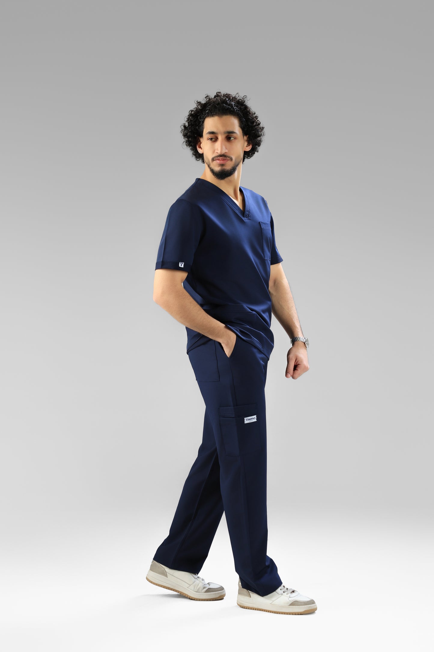 Navy blue Classic scrub design -  waterproof fabric