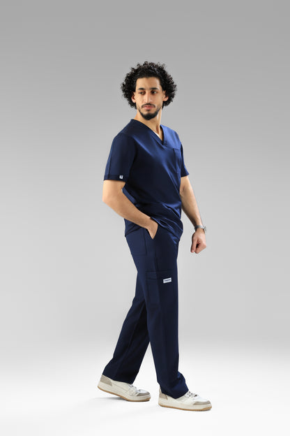Navy blue Classic scrub design -  waterproof fabric