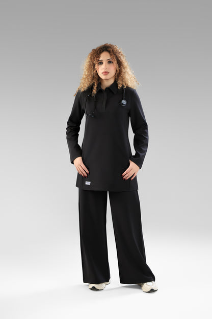 Black Polo Scrub Design 75cm – Sleek & Chic