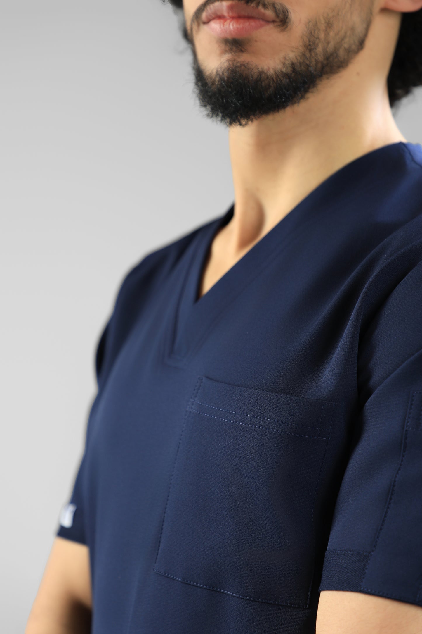 Navy blue Classic scrub design -  waterproof fabric