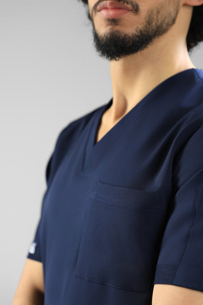 Navy blue Classic scrub design -  waterproof fabric
