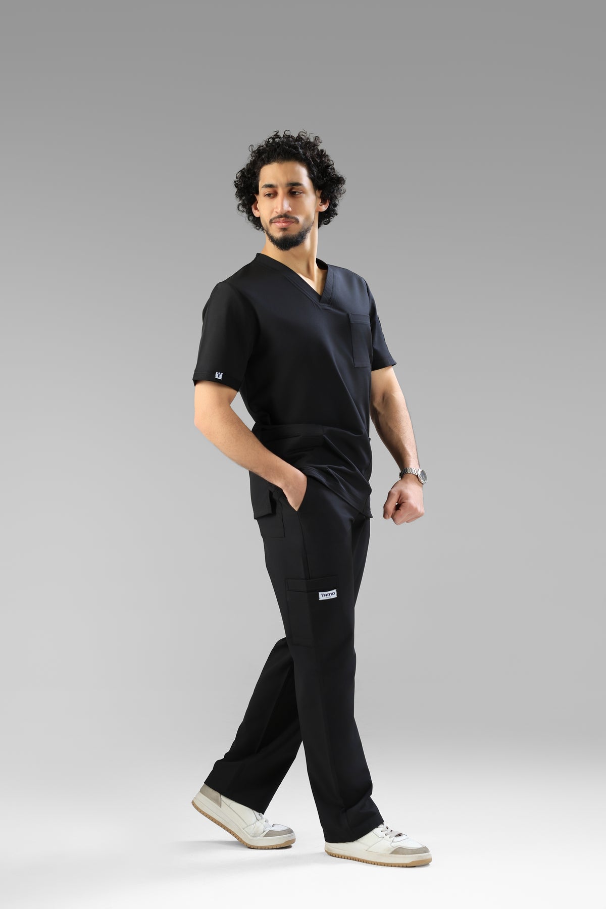 Black  Classic scrub design -  waterproof fabric