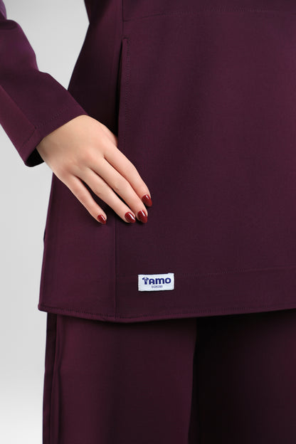 Plum Polo Scrub Design 75cm – Sleek & Chic