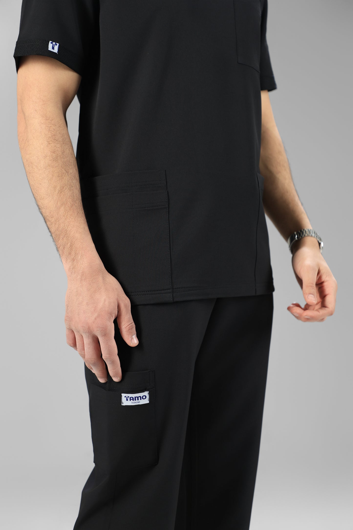 Black  Classic scrub design -  waterproof fabric