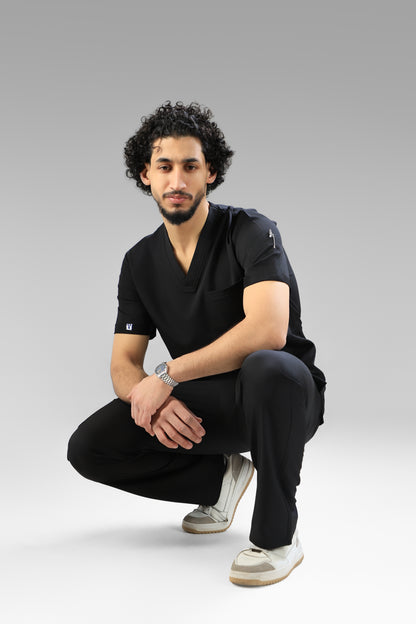 Black  Classic scrub design -  waterproof fabric
