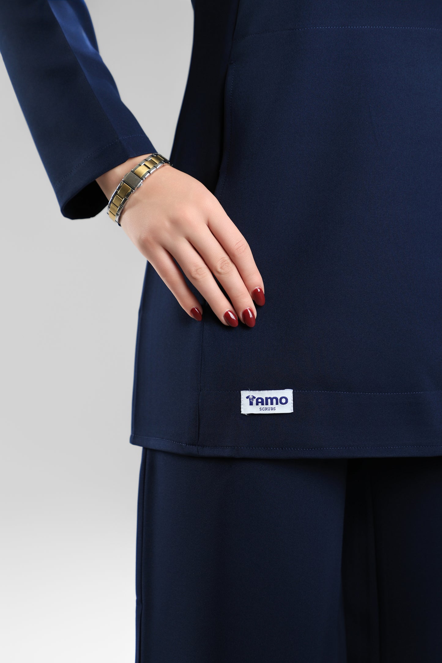 Navy blue Polo Scrub Design 75cm – Sleek & Chic