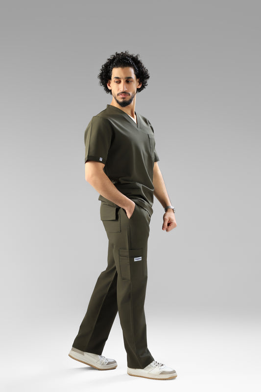 Olive green  Classic scrub design -  waterproof fabric