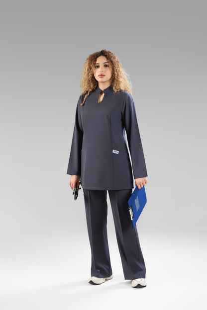 Gray Modern Classic Scrub Design 75cm - Care Strech Fabric