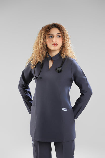 Gray Modern Classic Scrub Design 75cm - Care Strech Fabric