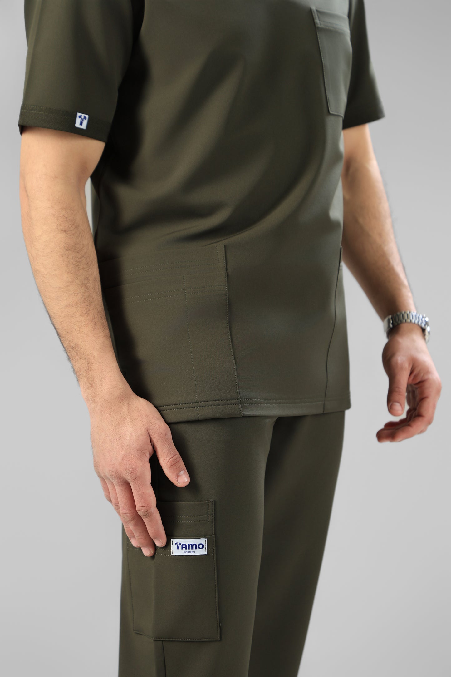 Olive green  Classic scrub design -  waterproof fabric